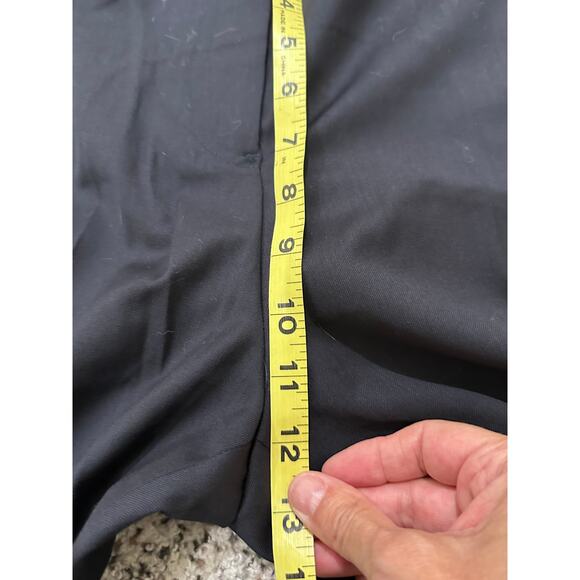 ba&sh Women's Flat Front Wool Straight Leg Trousers Navy Office Career, 8 (3) - Picture 7 of 9